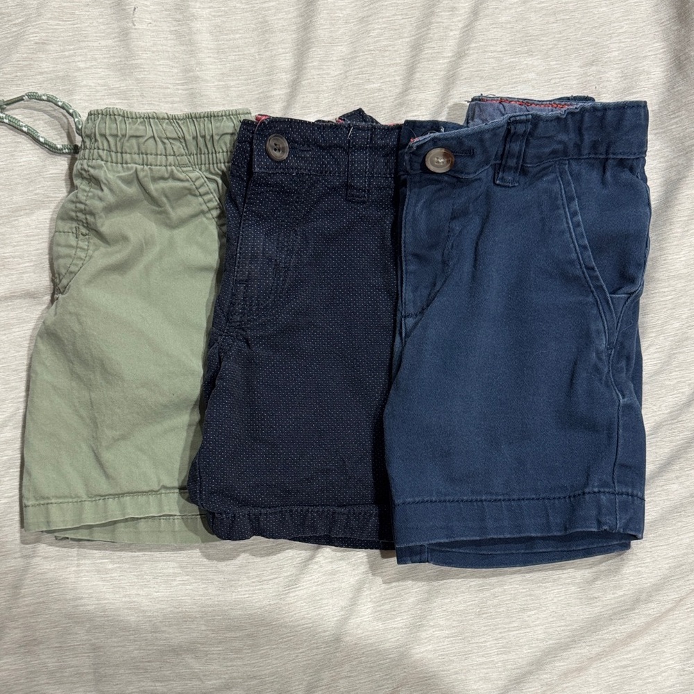Wonder Nation Kids Shorts Set - Green, Black, and Blue